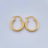 Candongas Zion 1.05gr / 3/4 in / Oro Amarillo 18K %