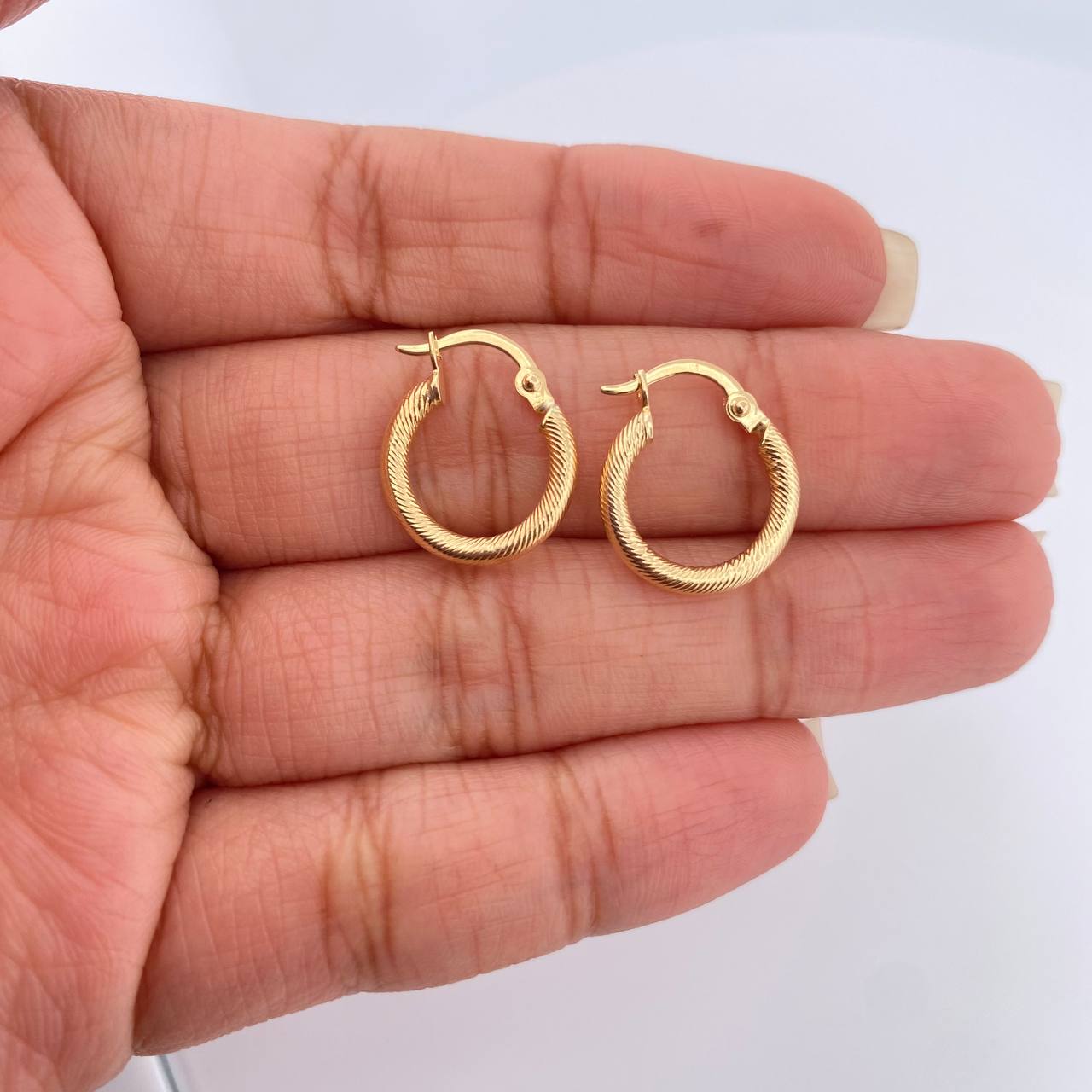 Candongas Zion 1.05gr / 3/4 in / Oro Amarillo 18K %