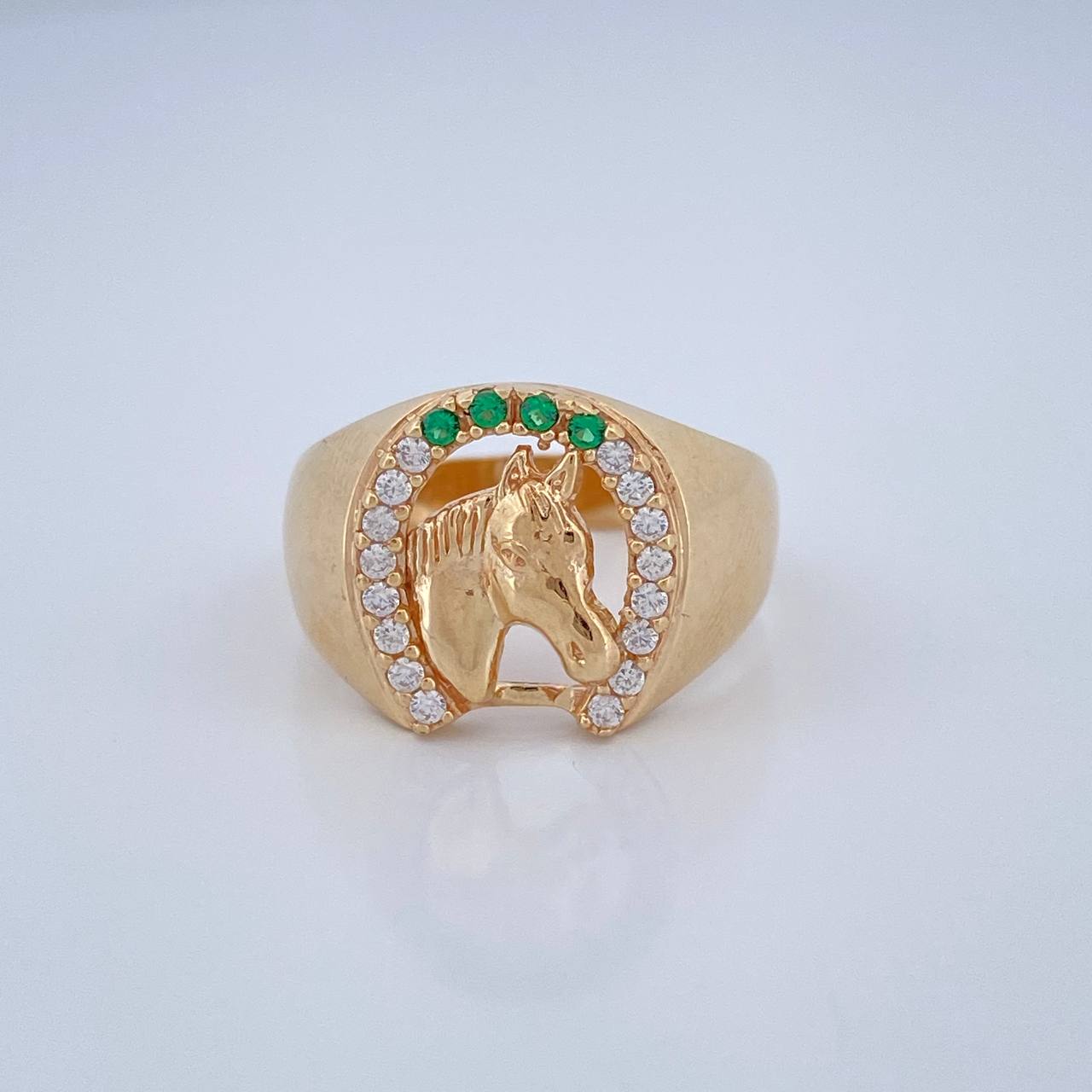 Horse Shoe Ring 5.05gr / T10 1/4 / Yellow Gold 18K %