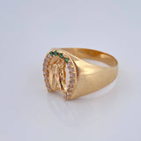 Horse Shoe Ring 5.05gr / T10 1/4 / Yellow Gold 18K %