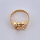 Horse Shoe Ring 5.05gr / T10 1/4 / Yellow Gold 18K %