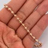 Pulso Militar 7.3gr / 7 1/2 in / 4mm Oro Rosa 18K %