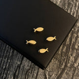 Charm Fish 0.35gr / 1cm Drum Yellow Gold