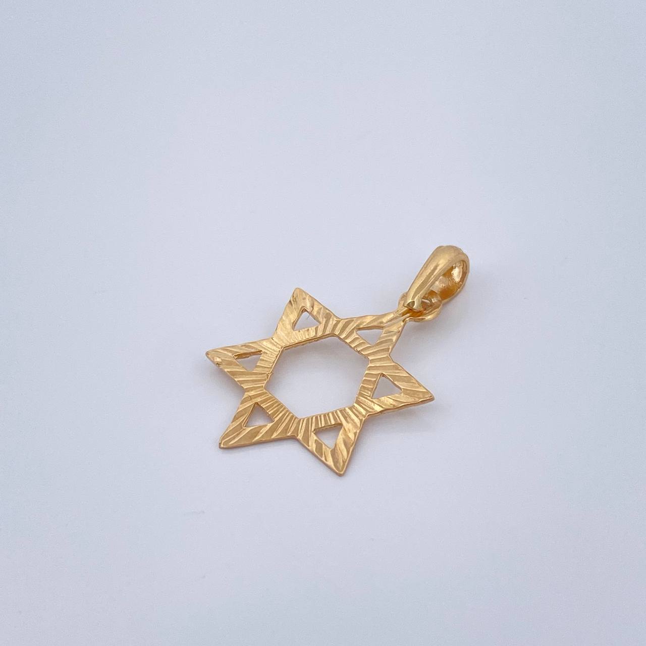 Dije Estrella De David 0.7gr / 1 in / Oro Amarillo 18K %