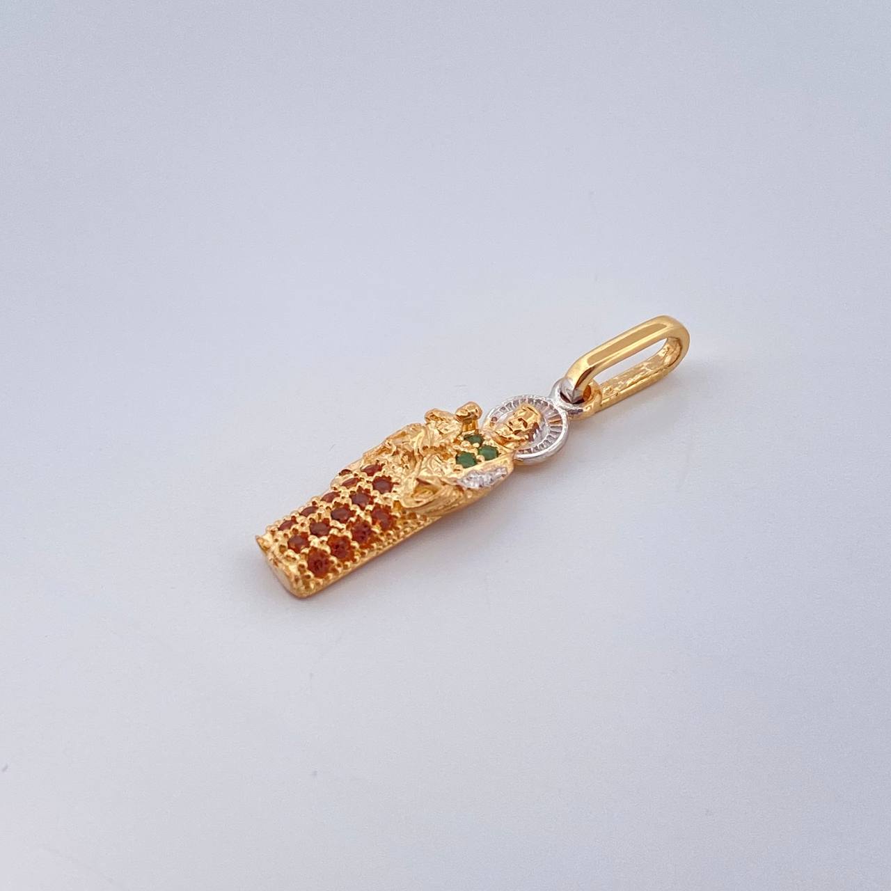 Dije San Jose 1.15gr / 1 in / Dos Oros Amarillo Blanco 18K %