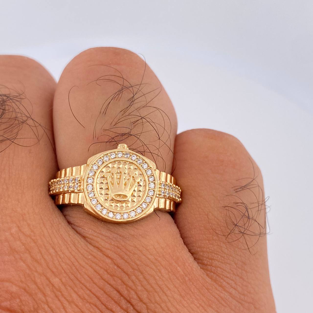 Anillo Corona 6gr / T9 3/4 / Oro Amarillo 18K %