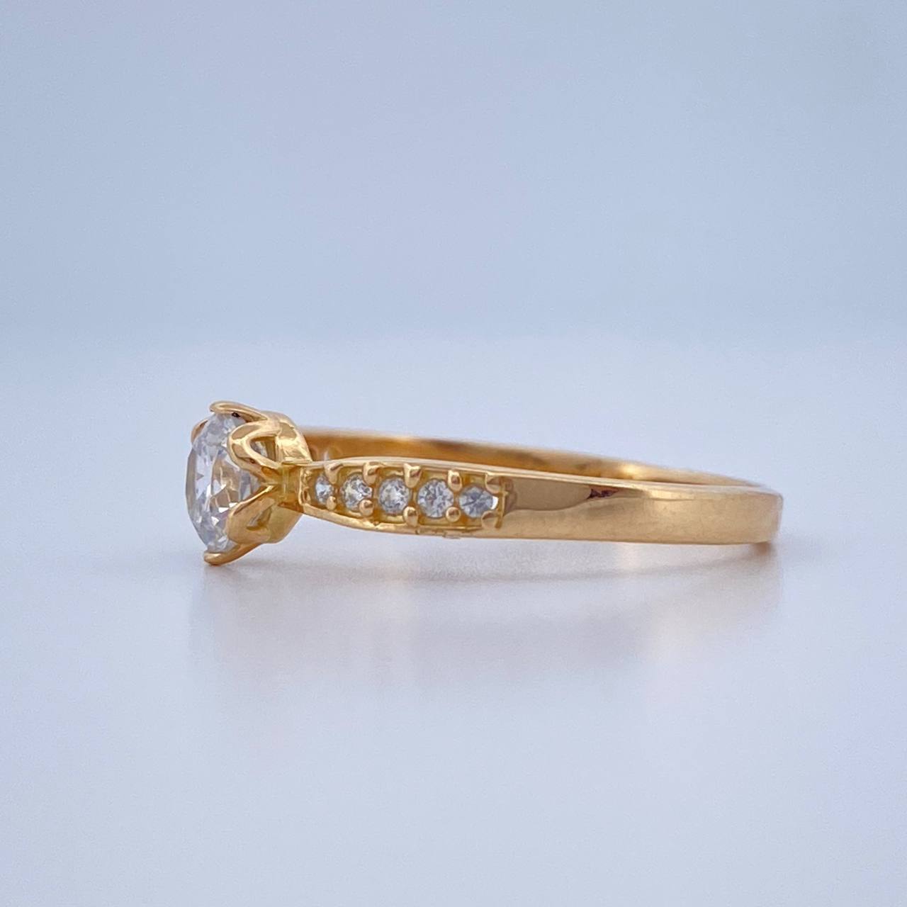 Anillo Solitario Churumbela 2.1gr / T7 / Oro Amarillo 18K %