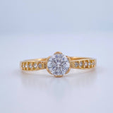 Anillo Solitario Churumbela 2gr / T7 1/2 / Oro Amarillo 18K %