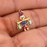 Dije Pato Bolsas De Dinero 1.6gr / 3/4 in / Tres Oros 18K %