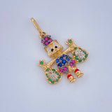 Dije Pato Bolsas De Dinero 1.6gr / 3/4 in / Tres Oros 18K %
