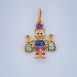 Dije Pato Bolsas De Dinero 1.6gr / 3/4 in / Tres Oros 18K %