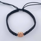 Pulsera Negra Negra San Benito 0.6gr / Oro Rosa 18K %