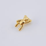 Dije Oso Mano Arriba 0.45gr / 1/2 in / Oro Amarillo 18K
