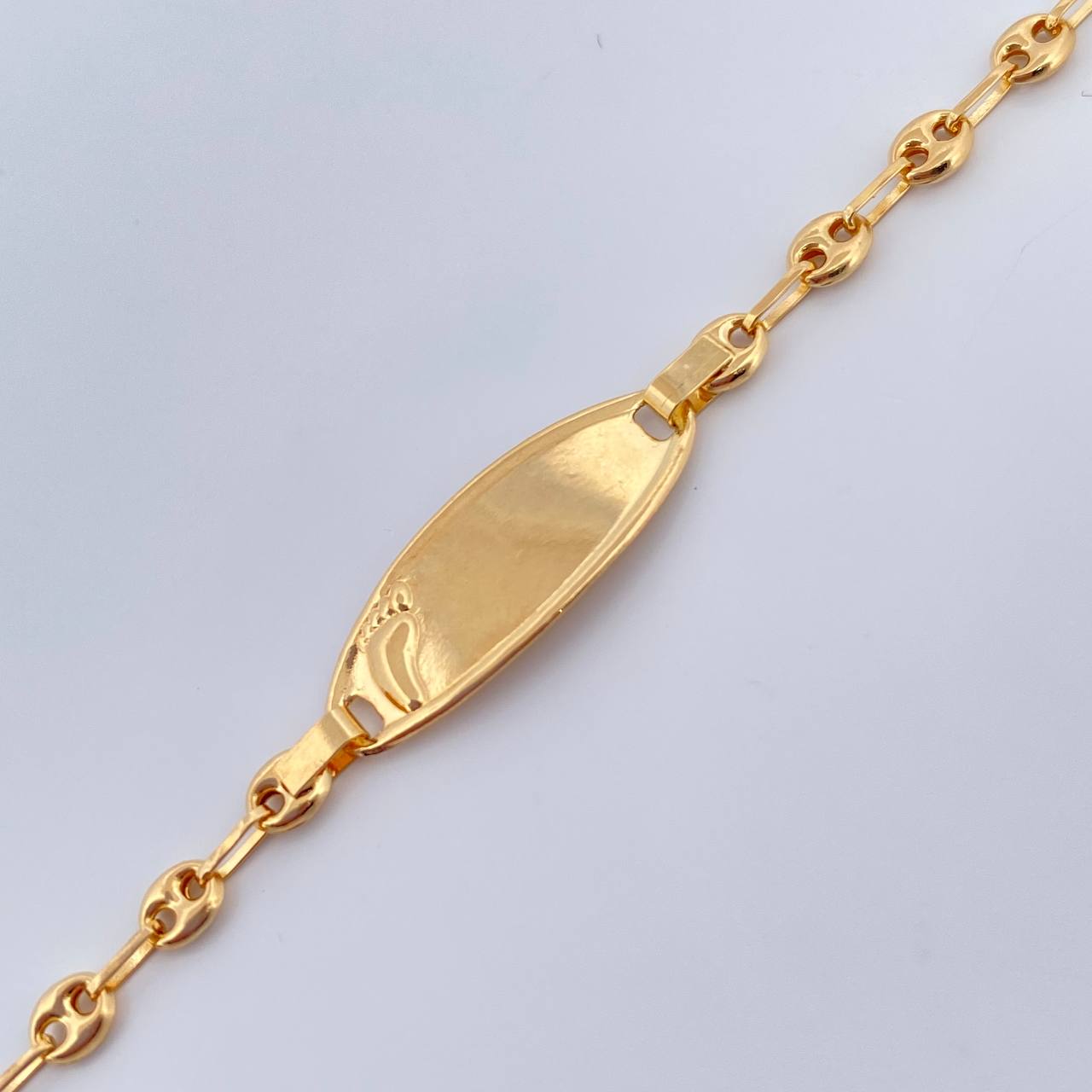 Pulso Bebé GC Placa Octagonal 1.9gr / 6 in / 3mm Oro Amarillo 18K &