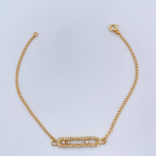 Pulso Msk 2.4gr / 7 1/4 in / 1mm Oro Amarillo 18K &