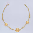 Pulso Aro Seguido Flor 1.85gr / 7 1/2 in / 3mm Oro Amarillo 18K &