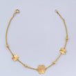 Pulso Aro Seguido Flor 1.8gr / 7 1/2 in / 3mm Oro Amarillo 18K &