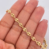 Bracelet GC 4.4gr / 7 1/2 in / 3mm Yellow Gold 18K &