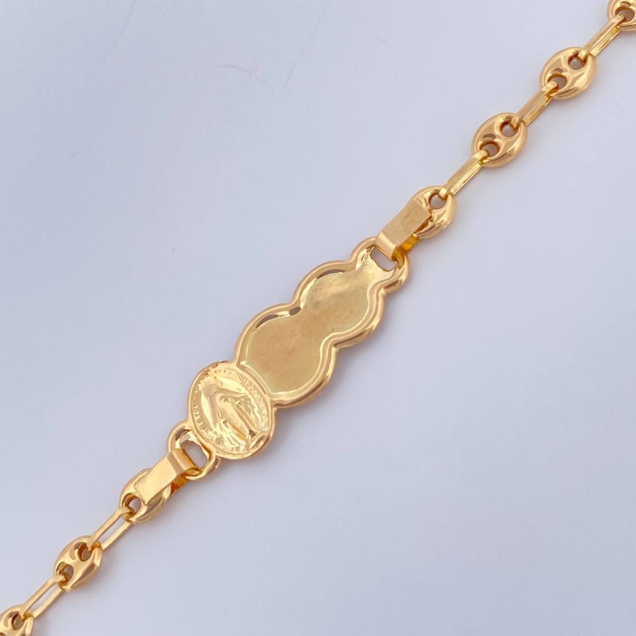 Pulso Bebé GC Placa Nube 1.85gr / 6 in / 1.55mm Oro Amarillo 18K &