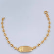 Pulso Bebé GC Placa 1.9gr / 6 in / 3mm Oro Amarillo 18K &