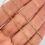 Clover Chain Classic Link 4.2gr / 19 3/4 in / 1mm Yellow Gold 18K &