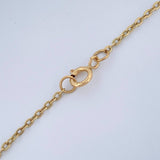 Clover Chain Classic Link 4.2gr / 19 3/4 in / 1mm Yellow Gold 18K &