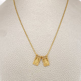 Cadena Escapulario Aro Seguido 4.05gr / 18 1/4 in / 1.5mm Oro Amarillo 18K &