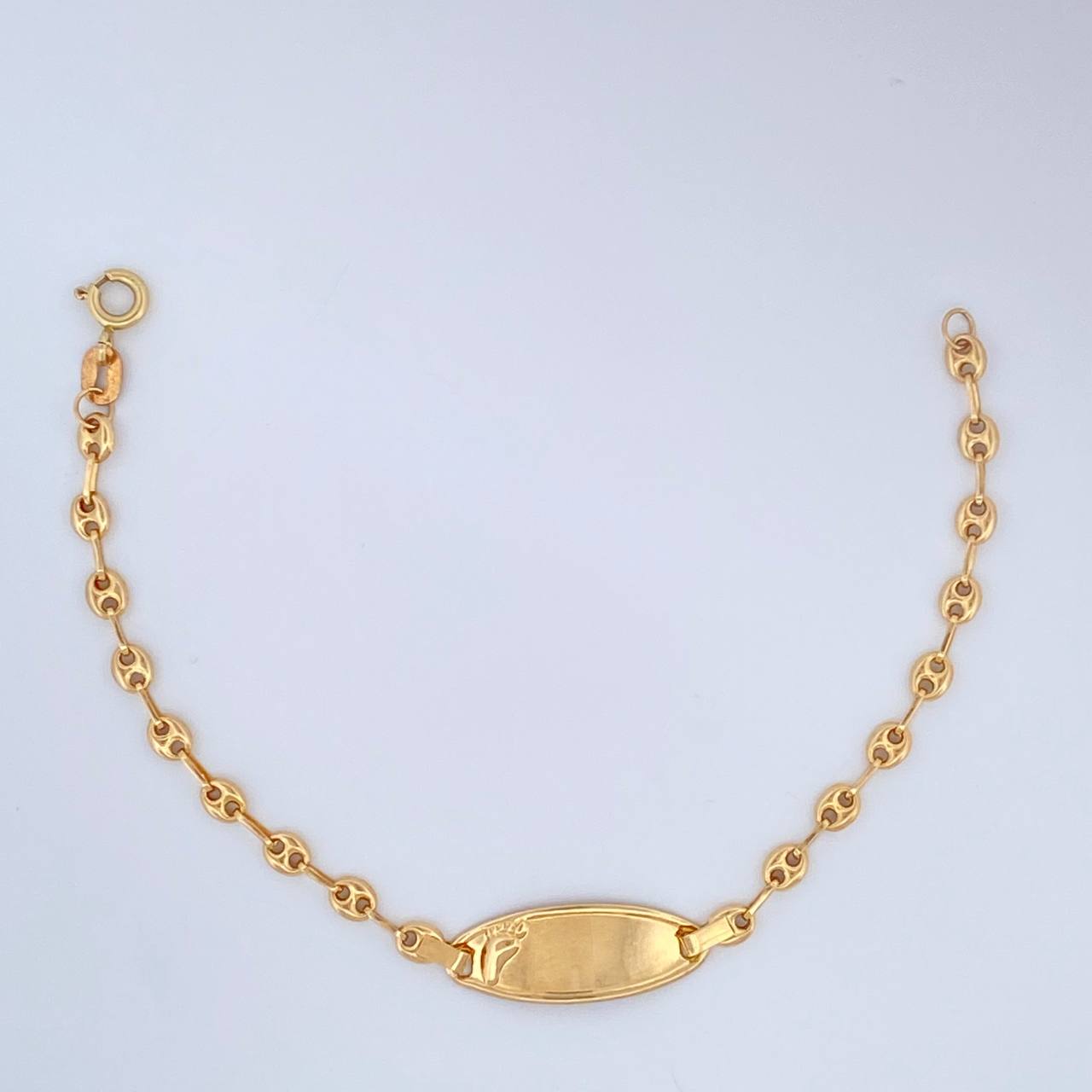 Pulso Bebé GC Placa Octagonal 1.9gr / 6 in / 3mm Oro Amarillo 18K &