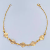 Pulso Aro Seguido Rombos 2gr / 7 1/2 in / 3mm Oro Amarillo 18K &