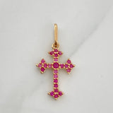 Dije Cruz 0.6gr / 3/4 in / Oro Amarillo 18K &