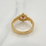 Anillo Estrella Cardinal 5.8gr / T10 1/2 / Dos Oros Amarillo Blanco 18K &