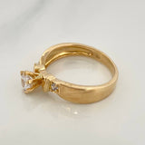 Anillo Solitario  4.1gr / T6 3/4 / Oro Amarillo 18K &