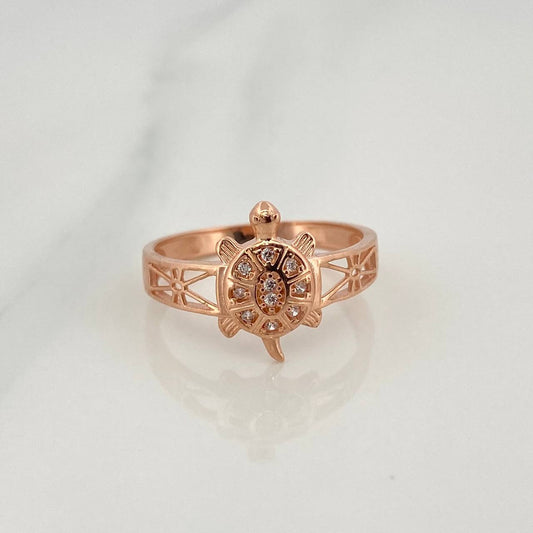 Turtle Ring 2.5gr / T6 1/2 / 18K Rose Gold &