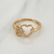 Hearts Ring 2.35gr / T6 / 18K Yellow Gold &