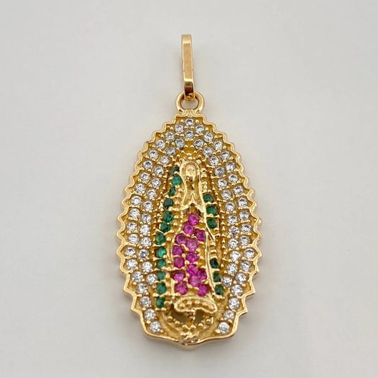 Dije Virgen De Guadalupe 3.4 g / 1 1/4 in Oro Amarillo 18K
