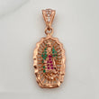 Dije Virgen De Guadalupe 3.05gr / 1 1/4 in / Oro Rosa 18K &