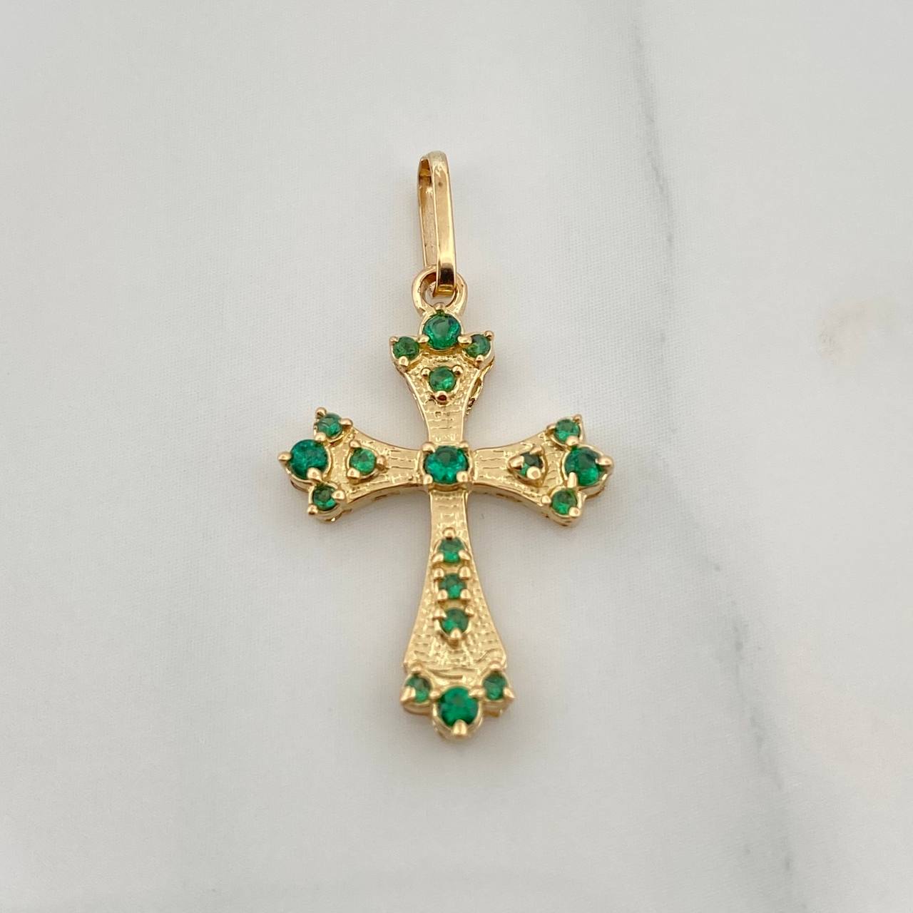 Dije Cruz 1.3gr / 1 in / Oro Amarillo 18K &