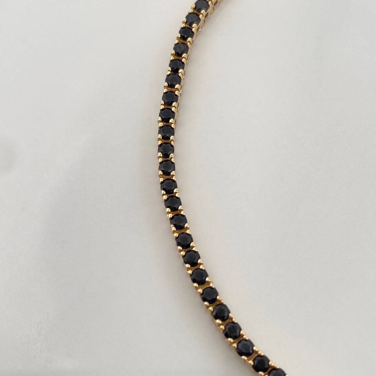 Pulso Tennis Doble Faz 7gr / 7 in / 2.53mm Oro Amarillo +4 18K &