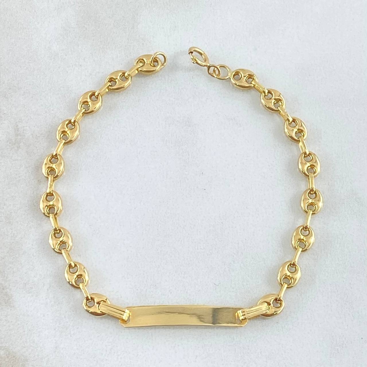 Pulso Bebé GC Rectangular  2.15gr / 14cm / 4.2mm Oro Amarillo 18K