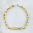 Pulso Bebé GC Rectangular  2.15gr / 14cm / 4.2mm Oro Amarillo 18K