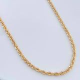 Cadena Lazo 7.3gr / 23 3/4 in / 3mm Oro Amarillo +3 18K $