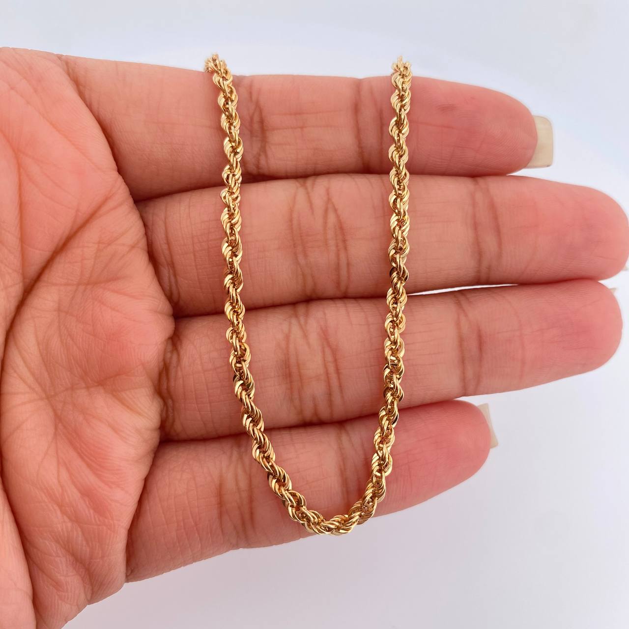 Cadena Lazo 7.3gr / 23 3/4 in / 3mm Oro Amarillo +3 18K $