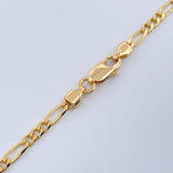 Cadena Figaro 11.1gr / 20 in / 2.6mm Oro Amarillo +1 18K $