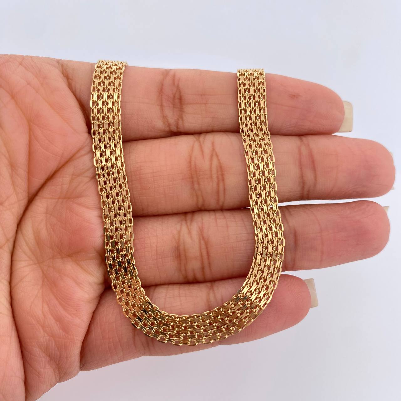 Cadena China 20.65gr / 23 3/4 in / 6.37mm Oro Amarillo +1 18K $