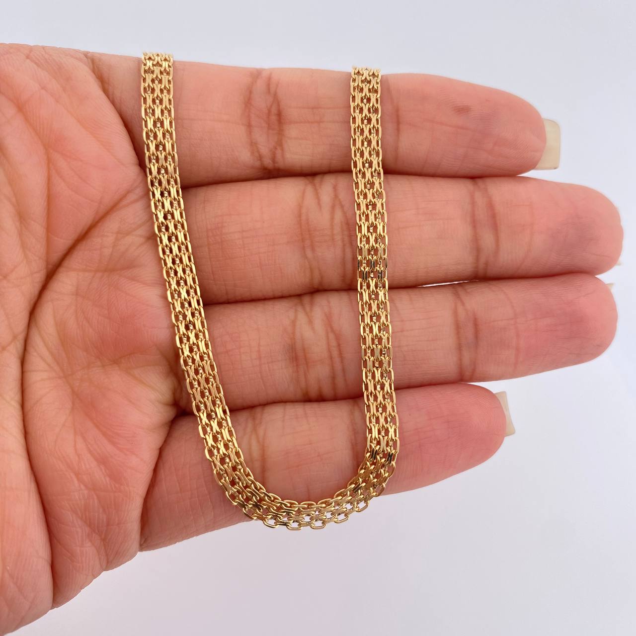 Cadena China 13.4gr / 23 1/2 in / 4.16mm Oro Amarillo +1 18K $