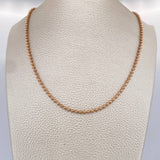 Cadena Militar 13.75gr / 18 in / 3mm Oro Rosa +3 18K %