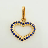 Heart Silhouette Pendant 0.8gr / 3/4 in / 18K Yellow Gold &