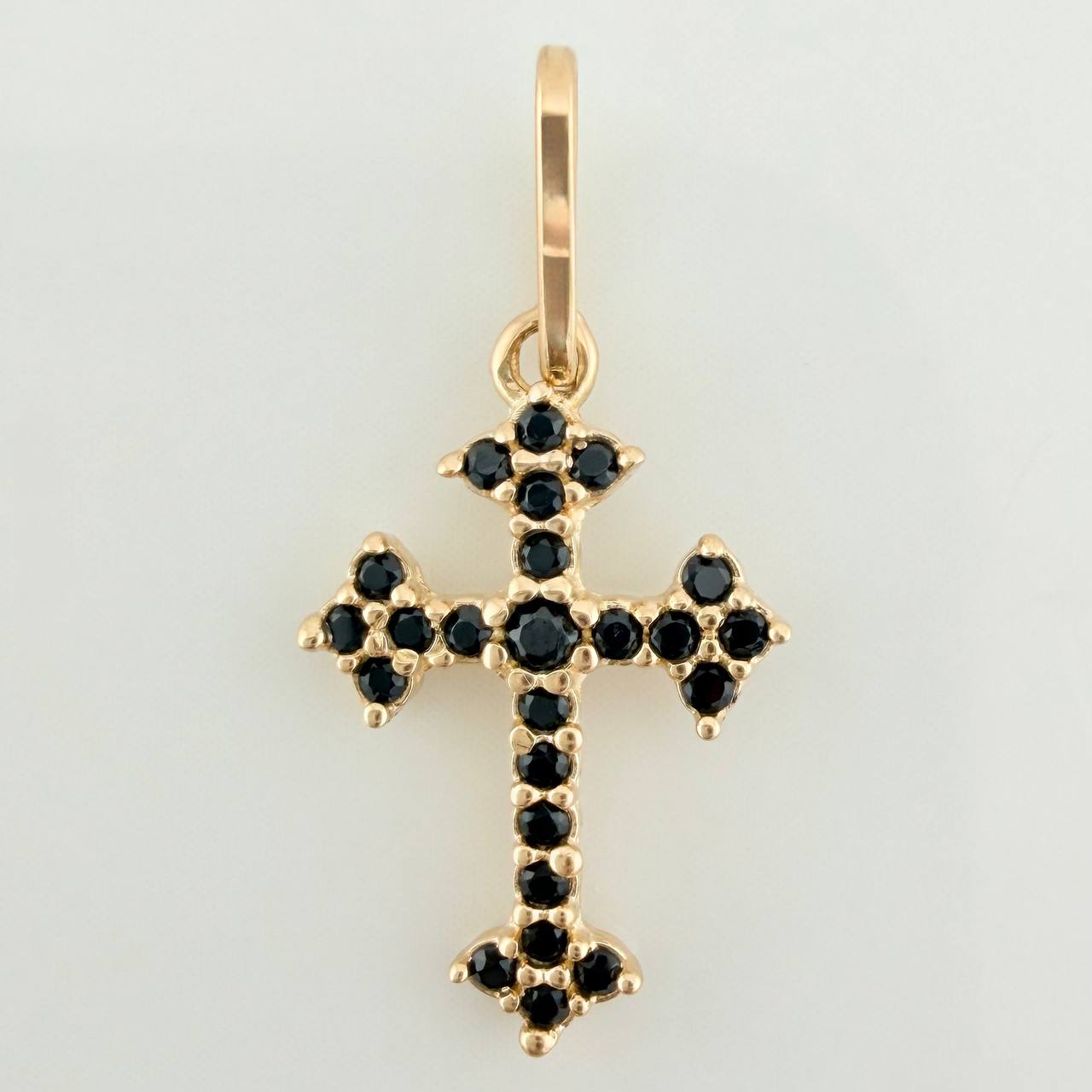 Dije Cruz 0.65gr / 3/4 in / Oro Amarillo 18K &