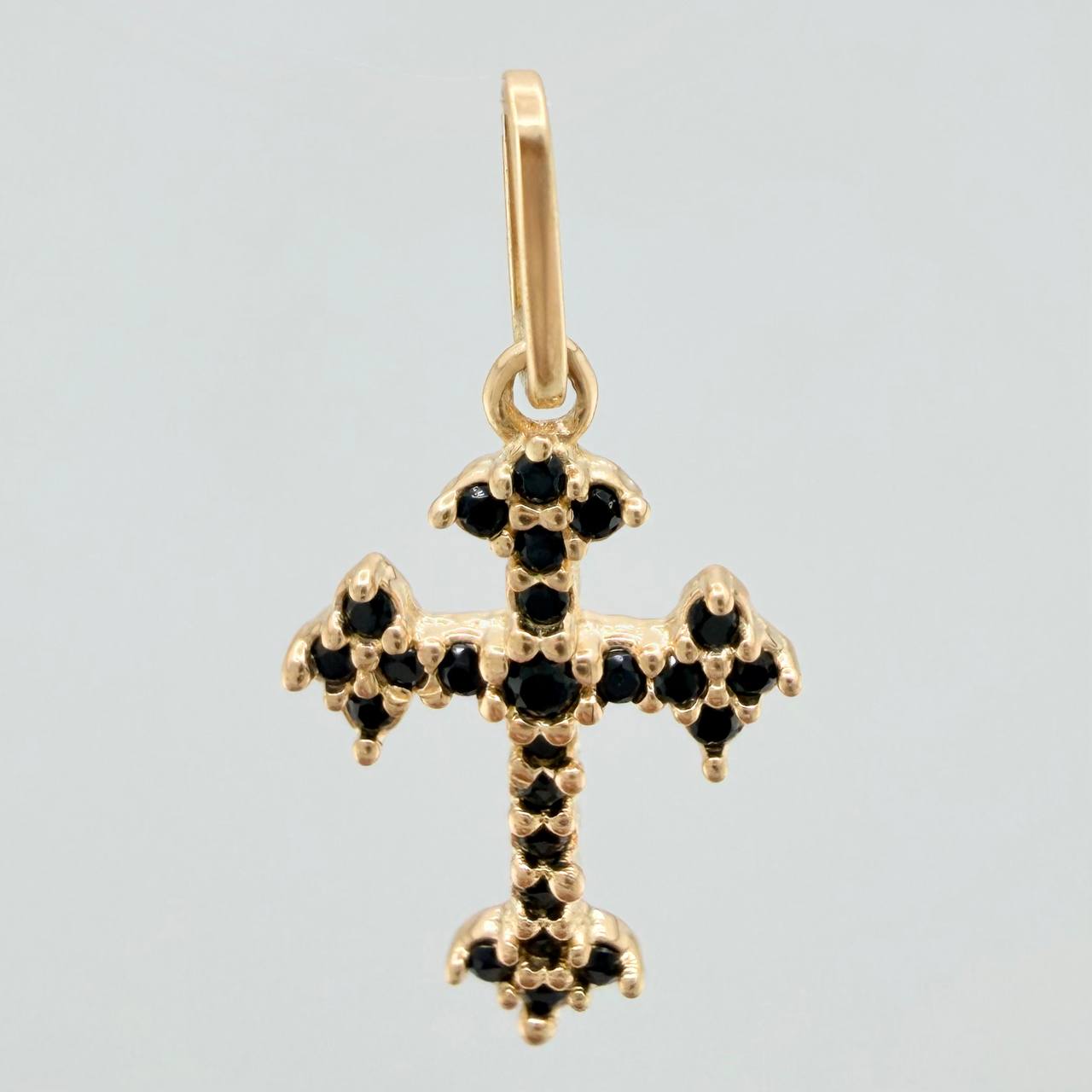 Dije Cruz 0.65gr / 3/4 in / Oro Amarillo 18K &