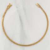 Pulso Tennis 4.15gr / 7 in / 0.6mm Oro Amarillo +4 18K $